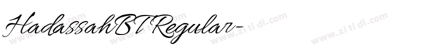 HadassahBT Regular字体转换 HadassahBT Regular字体转换
